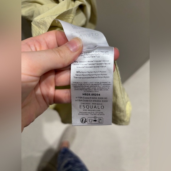 ESQUALO Soft Yellow Elastic Maxi Skirt 36 - Picture 4 of 4